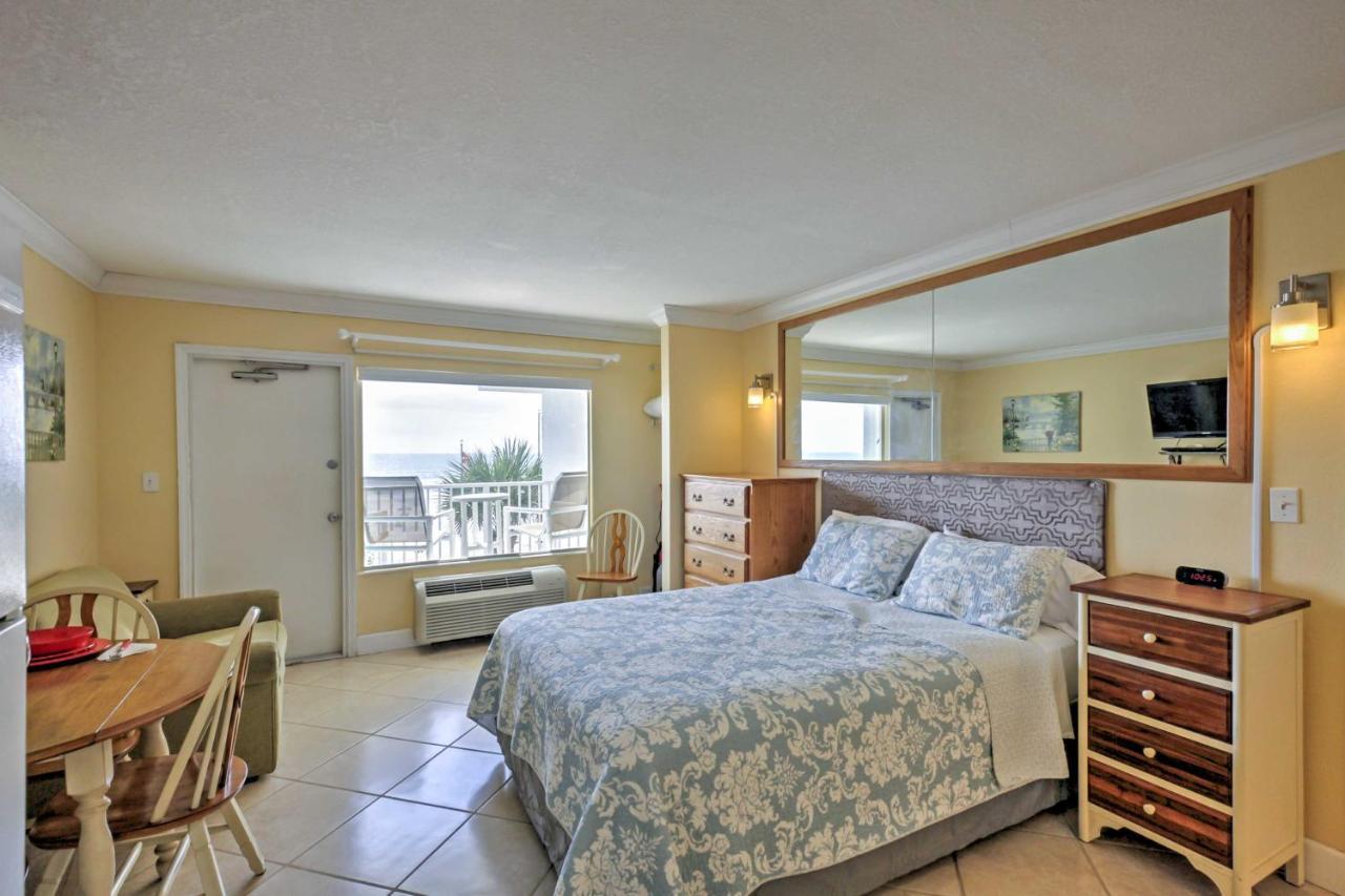 Daytona Beach Studio With Oceanfront Balcony And Pool! Bagian luar foto