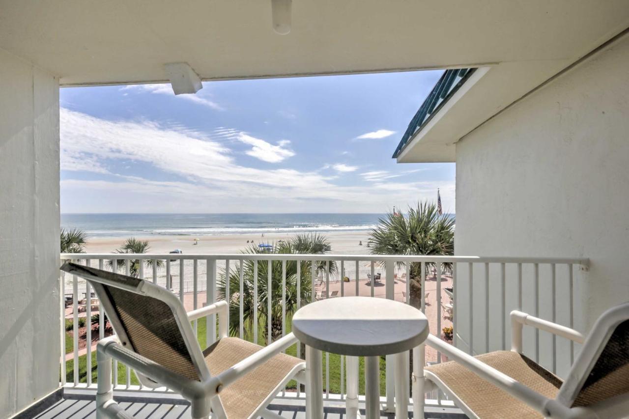 Daytona Beach Studio With Oceanfront Balcony And Pool! Bagian luar foto